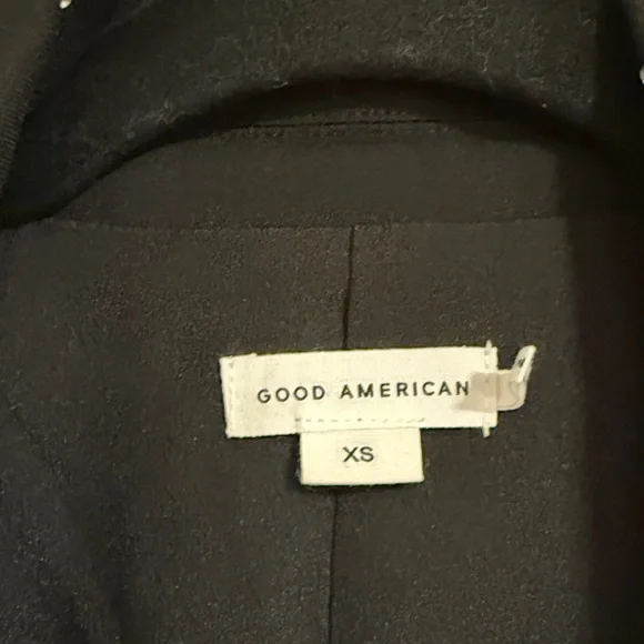 Good American Black Blazer mini dress with rhinestone - Picture 4 of 6